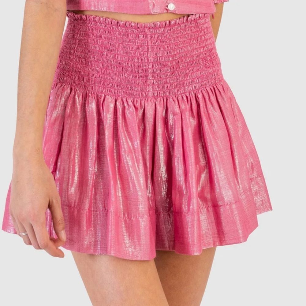 KOCH Erika Skirt Shorts- Bubblegum  Barbie Pink Lurex (SizeM)